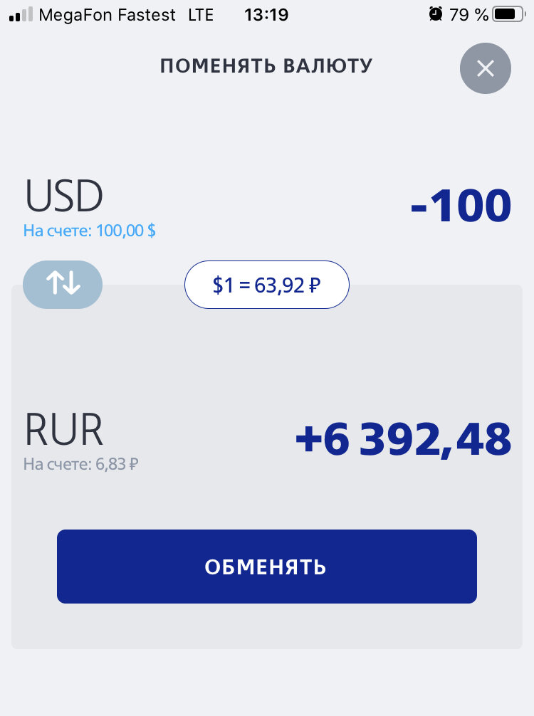 Иллюстрация 1 к статье: Нетривиальный и выгодный способ обмена валюты. Инвестиции по четвергам.