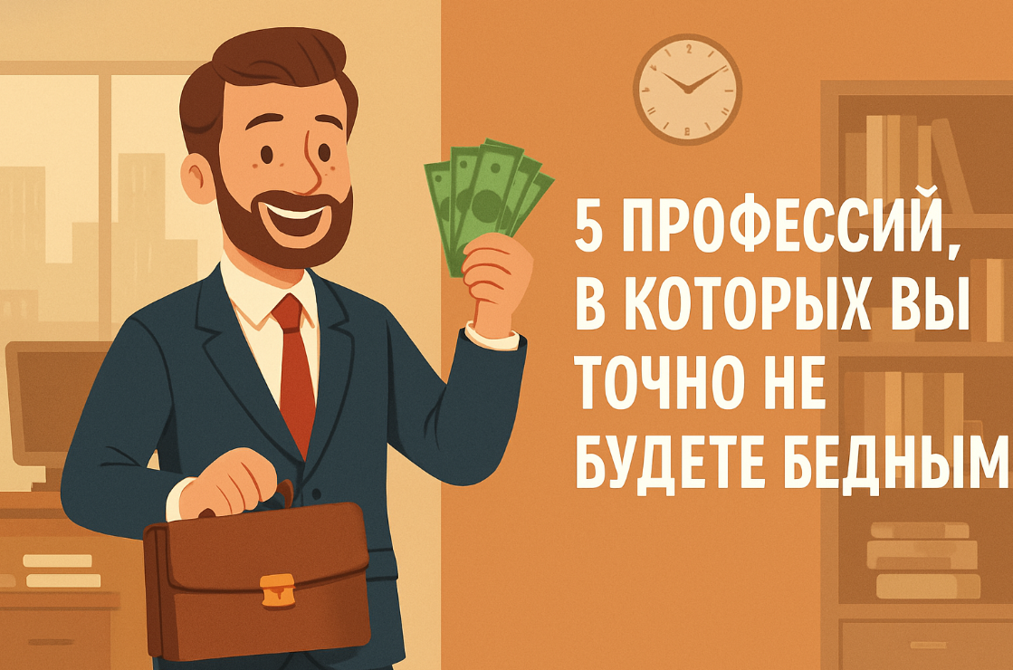 Иллюстрация к статье: 5 профессий, в которых вы точно не будете бедным