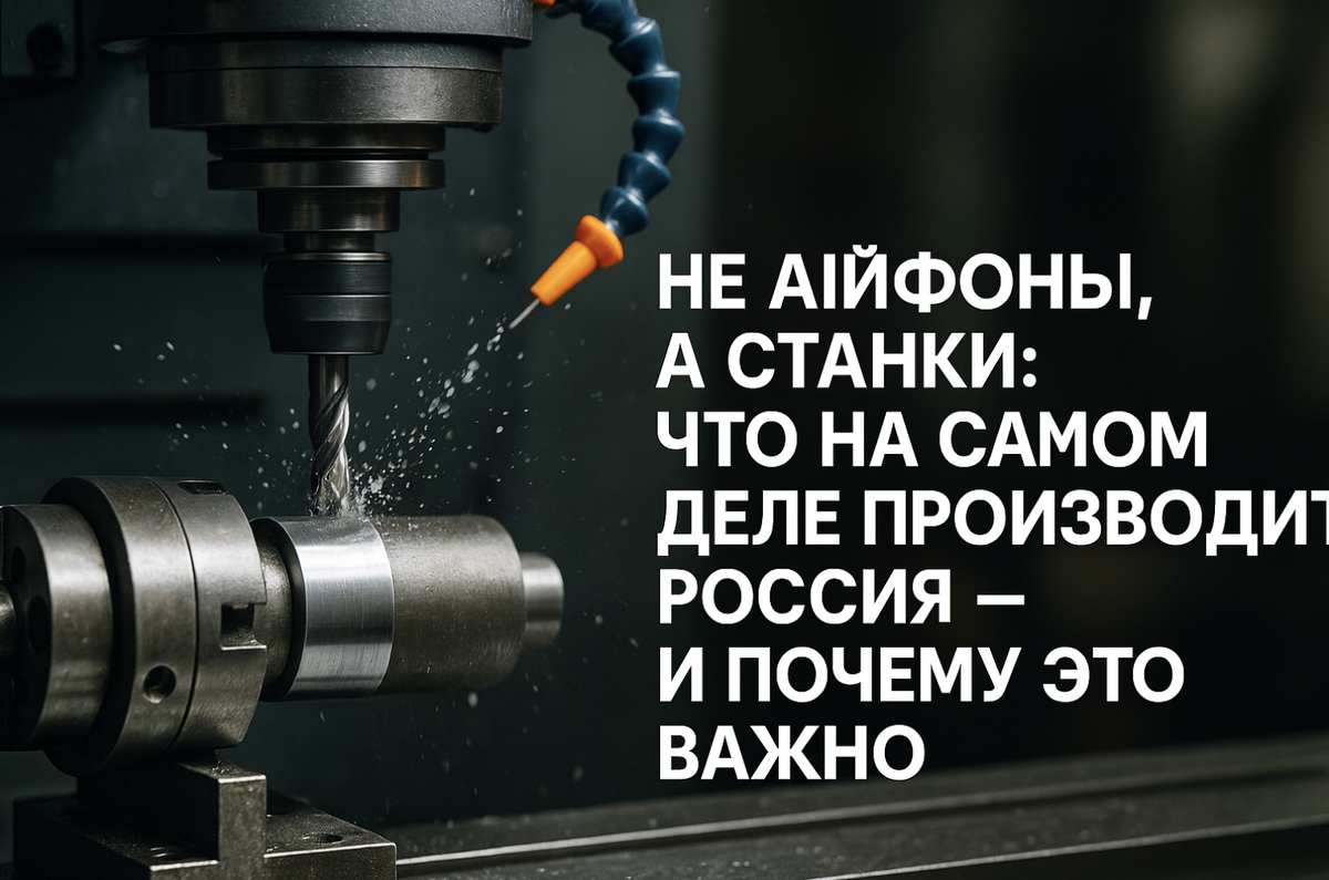 Иллюстрация к статье: Не айфоны, а станки: что на самом деле производит Россия — и почему это важно