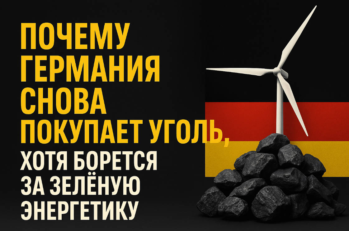Почему Германия снова покупает уголь, хотя борется за зелёную энергетику?