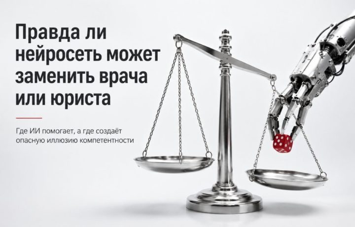 Может ли нейросеть заменить врача или юриста — и где проходит красная линия