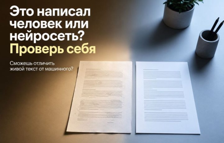 Это написал человек или нейросеть? Проверь себя