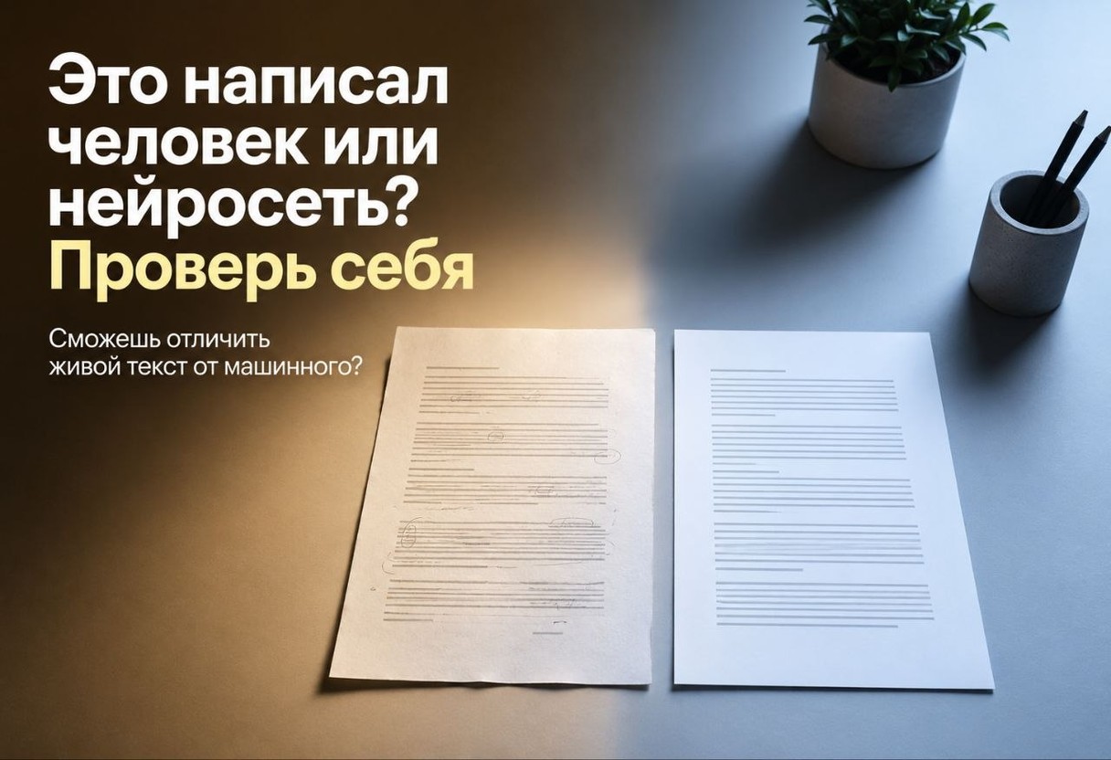 Это написал человек или нейросеть? Проверь себя