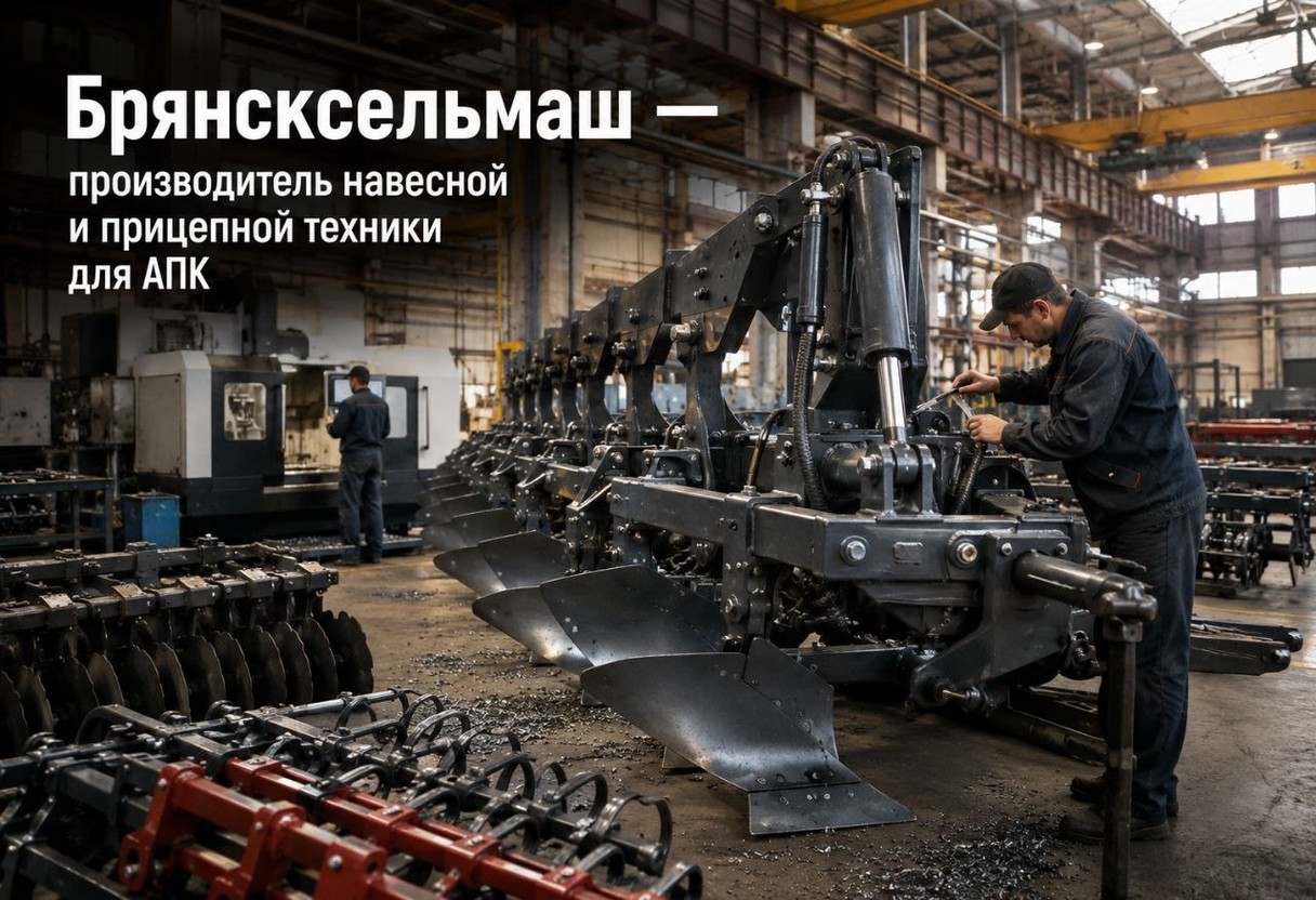 Брянсксельмаш — снабжает аграриев навесной и прицепной техникой по всей России