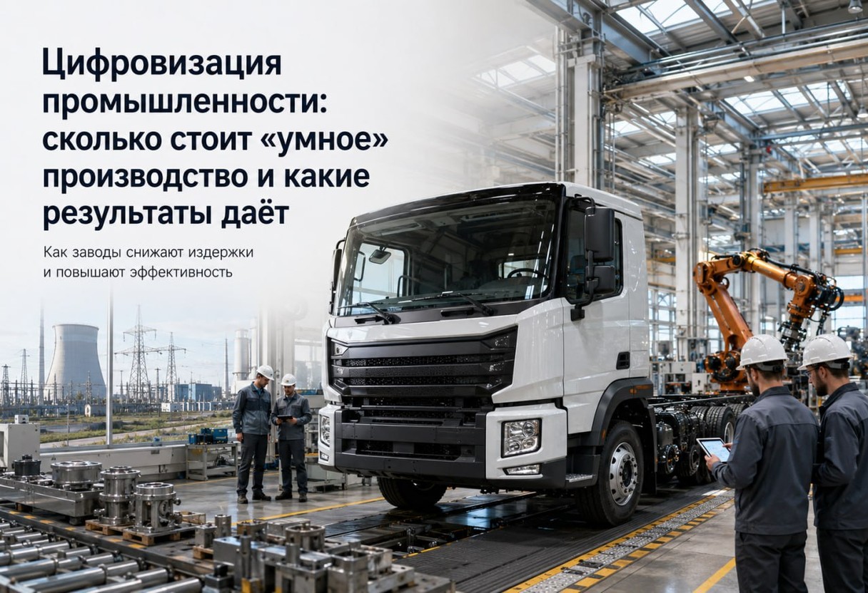 Цифровизация промышленности: сколько стоит «умное» производство и какие результаты даёт