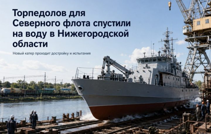 Торпедолов для Северного флота спустили на воду в Нижегородской области