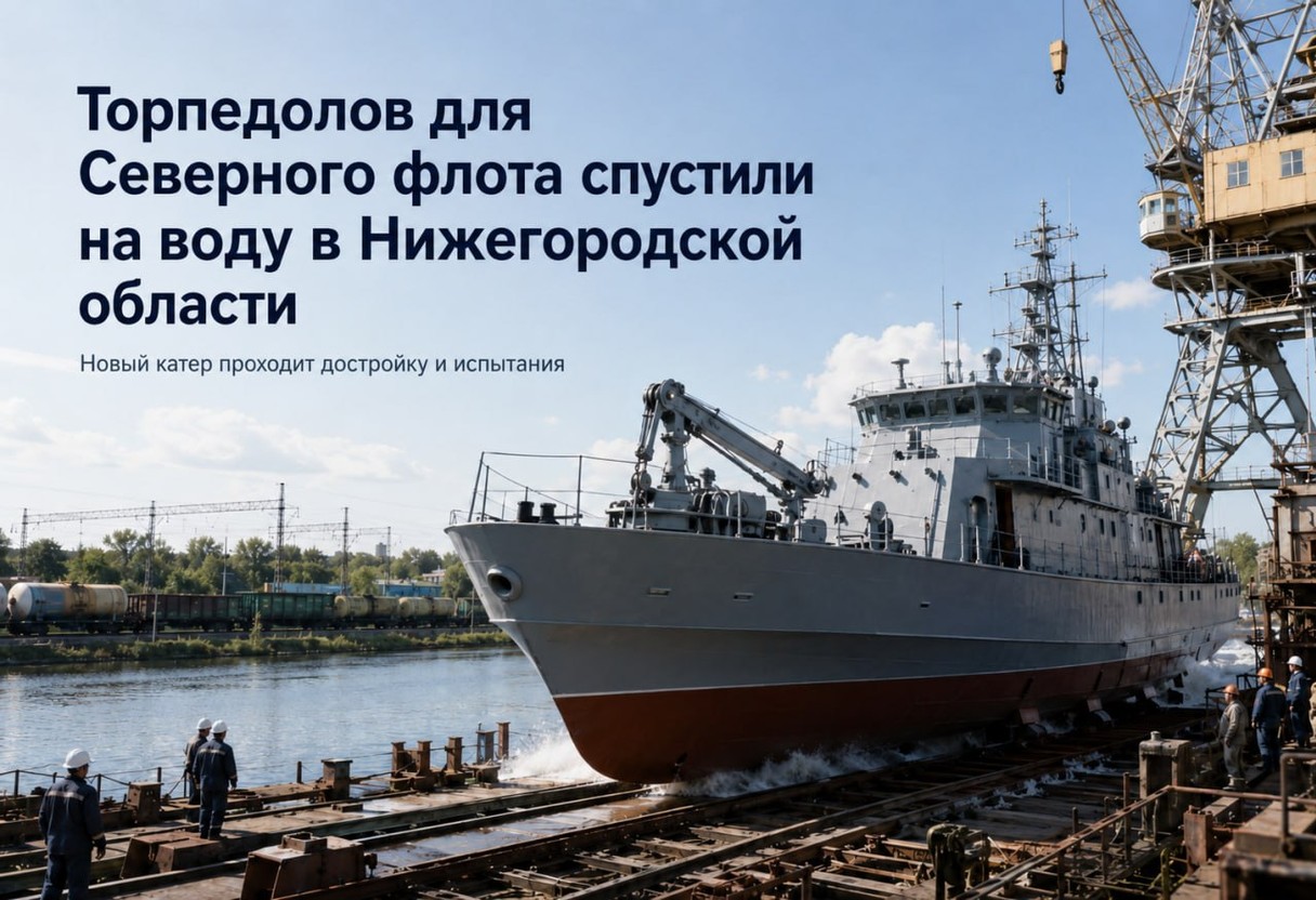 Торпедолов для Северного флота спустили на воду в Нижегородской области