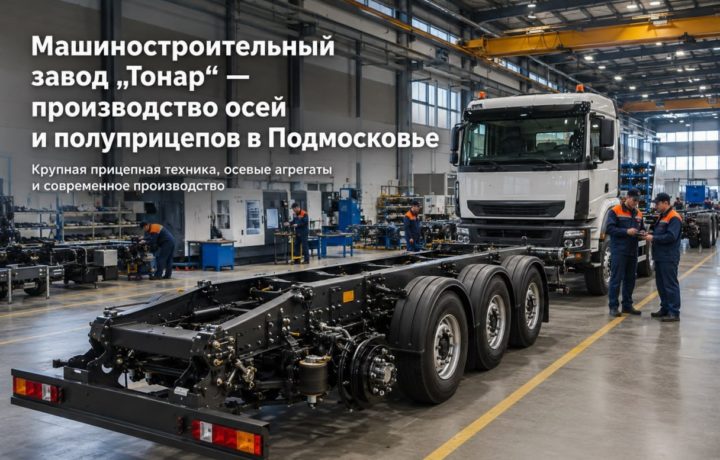 Машиностроительный завод «Тонар» — производство осей и полуприцепов в Подмосковье