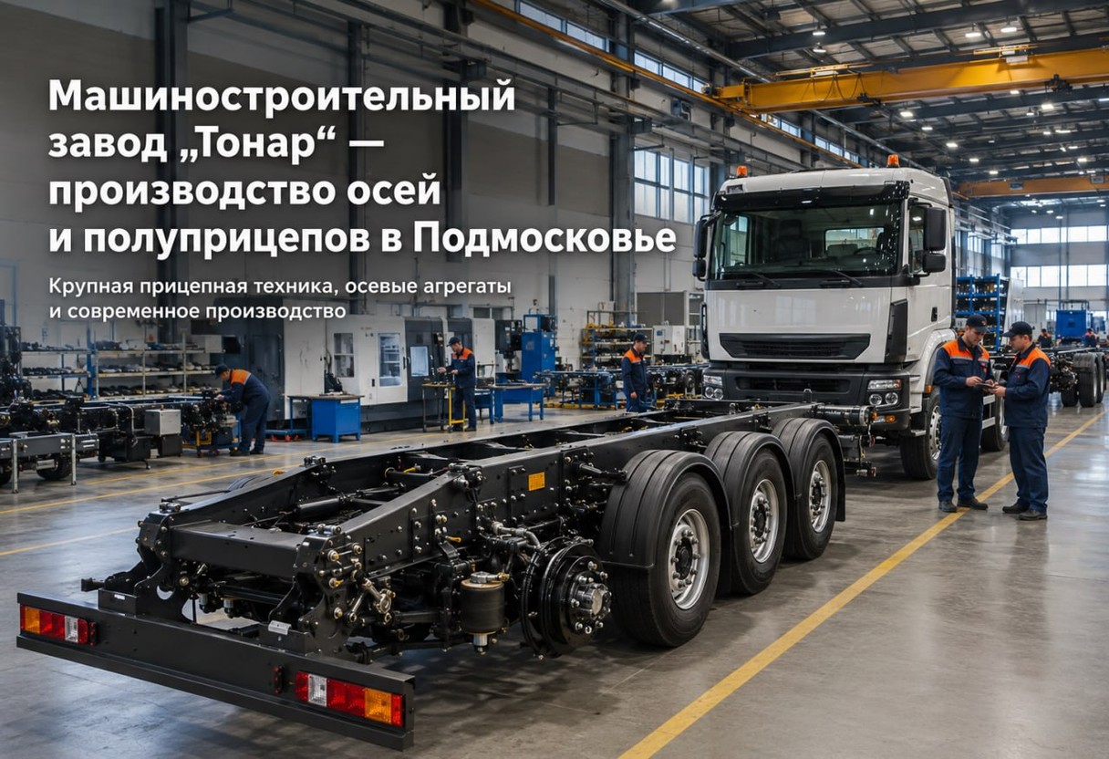 Машиностроительный завод «Тонар» — производство осей и полуприцепов в Подмосковье