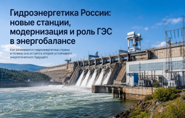 Гидроэнергетика России: новые станции, модернизация и роль ГЭС в энергобалансе