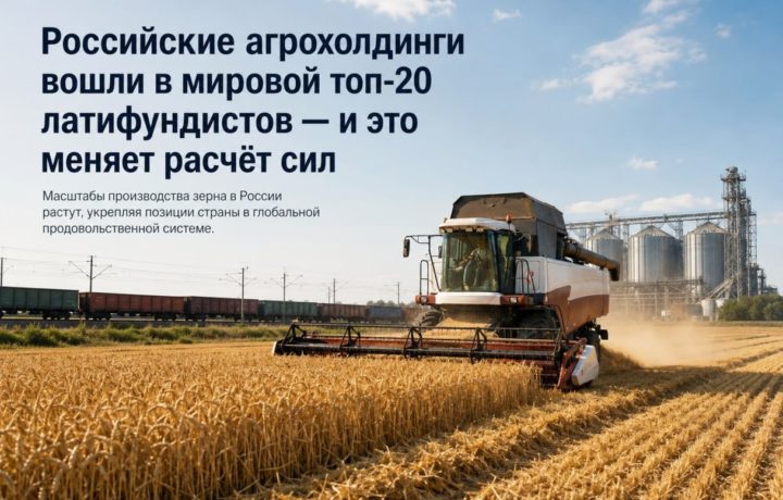 Российские агрохолдинги вошли в мировой топ-20 латифундистов — и это меняет расчёт сил