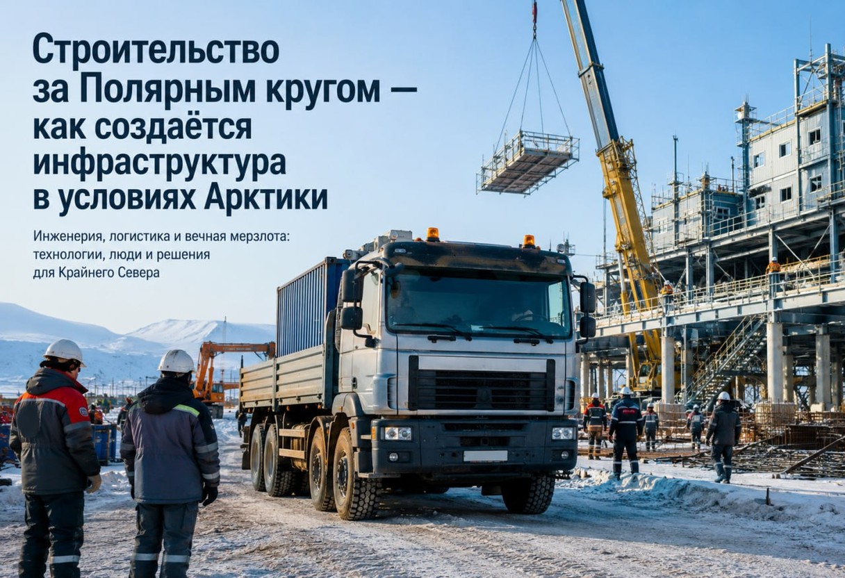 Строительство за Полярным кругом — как создаётся инфраструктура в условиях Арктики