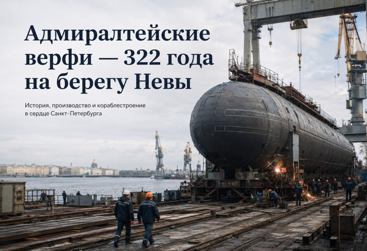Адмиралтейские верфи — 322 года на берегу Невы