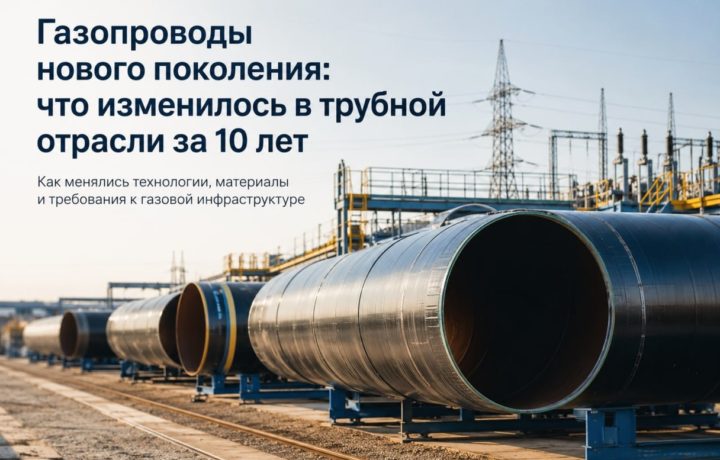 Газопроводы нового поколения: что изменилось в трубной отрасли за 10 лет