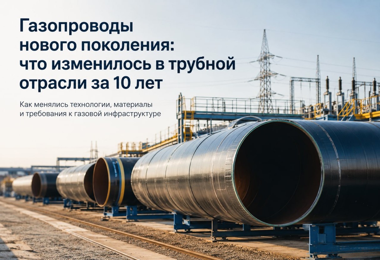 Газопроводы нового поколения: что изменилось в трубной отрасли за 10 лет