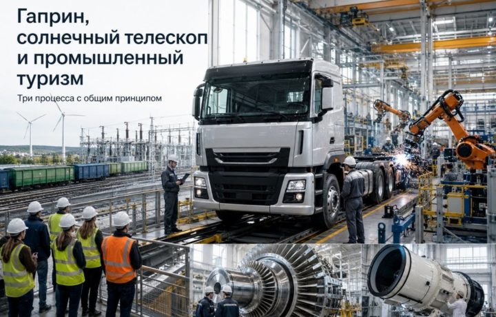 Гаприн, солнечный телескоп и промышленный туризм — три процесса с общим принципом