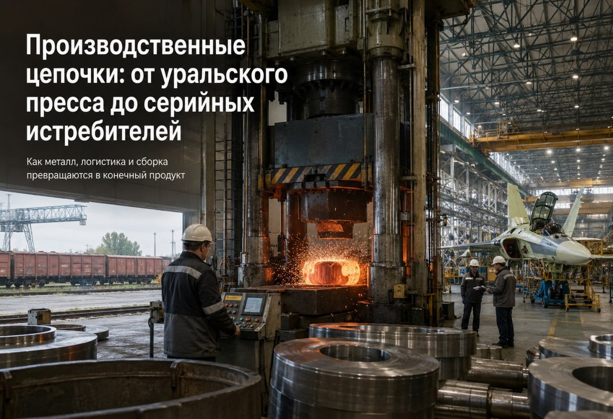 Производственные цепочки: от уральского пресса до серийных истребителей