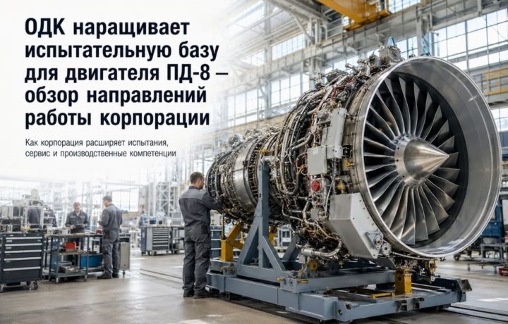 ОДК наращивает испытательную базу для двигателя ПД-8 — обзор направлений работы корпорации