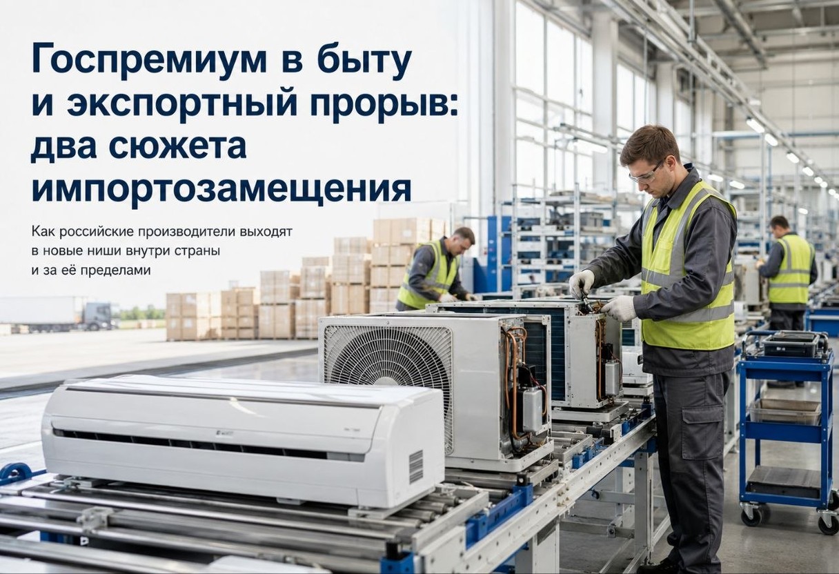 Госпремиум в быту и экспортный прорыв: два сюжета импортозамещения