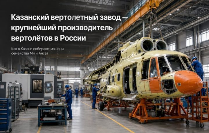 Казанский вертолетный завод — крупнейший производитель вертолётов в России