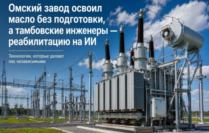 Омский завод освоил масло без подготовки, а тамбовские инженеры — реабилитацию на ИИ