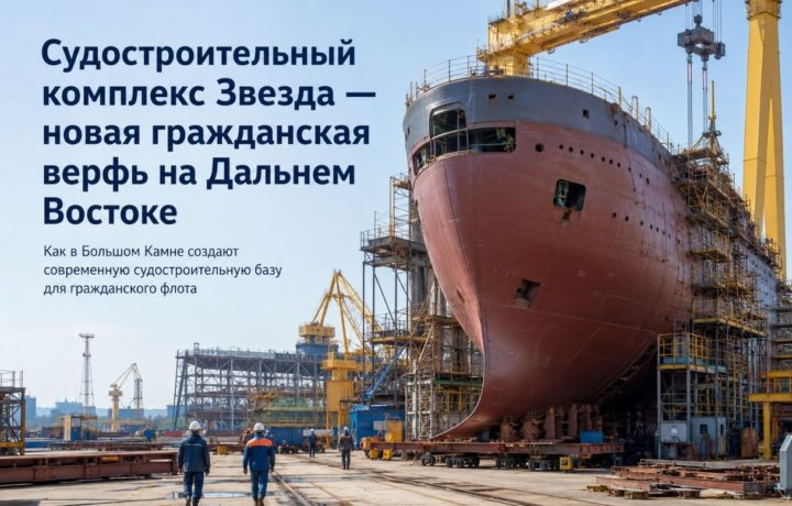 Судостроительный комплекс Звезда — новая гражданская верфь на Дальнем Востоке