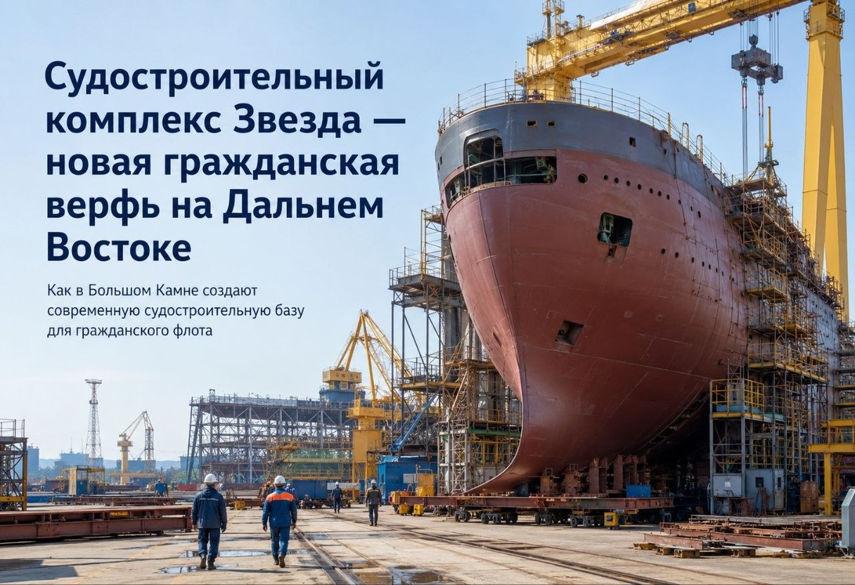 Судостроительный комплекс Звезда — новая гражданская верфь на Дальнем Востоке