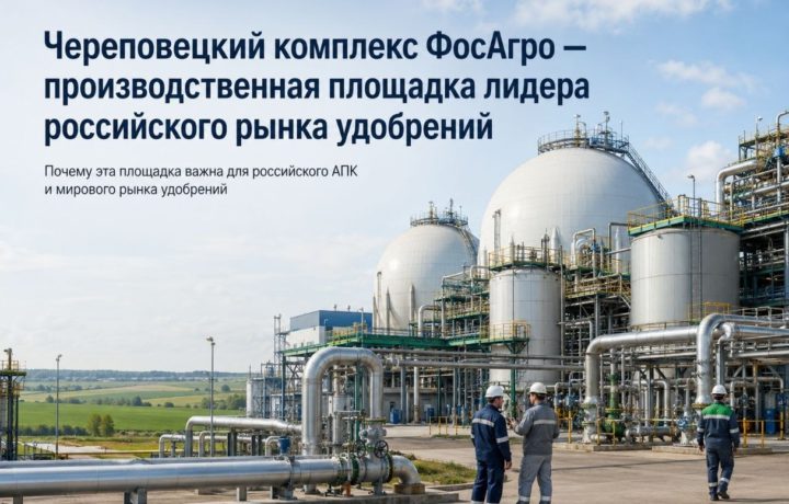 Череповецкий комплекс ФосАгро — производственная площадка лидера российского рынка удобрений