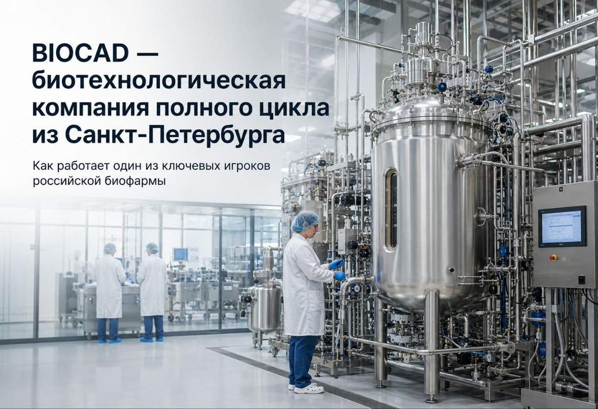BIOCAD — биотехнологическая компания полного цикла из Санкт-Петербурга