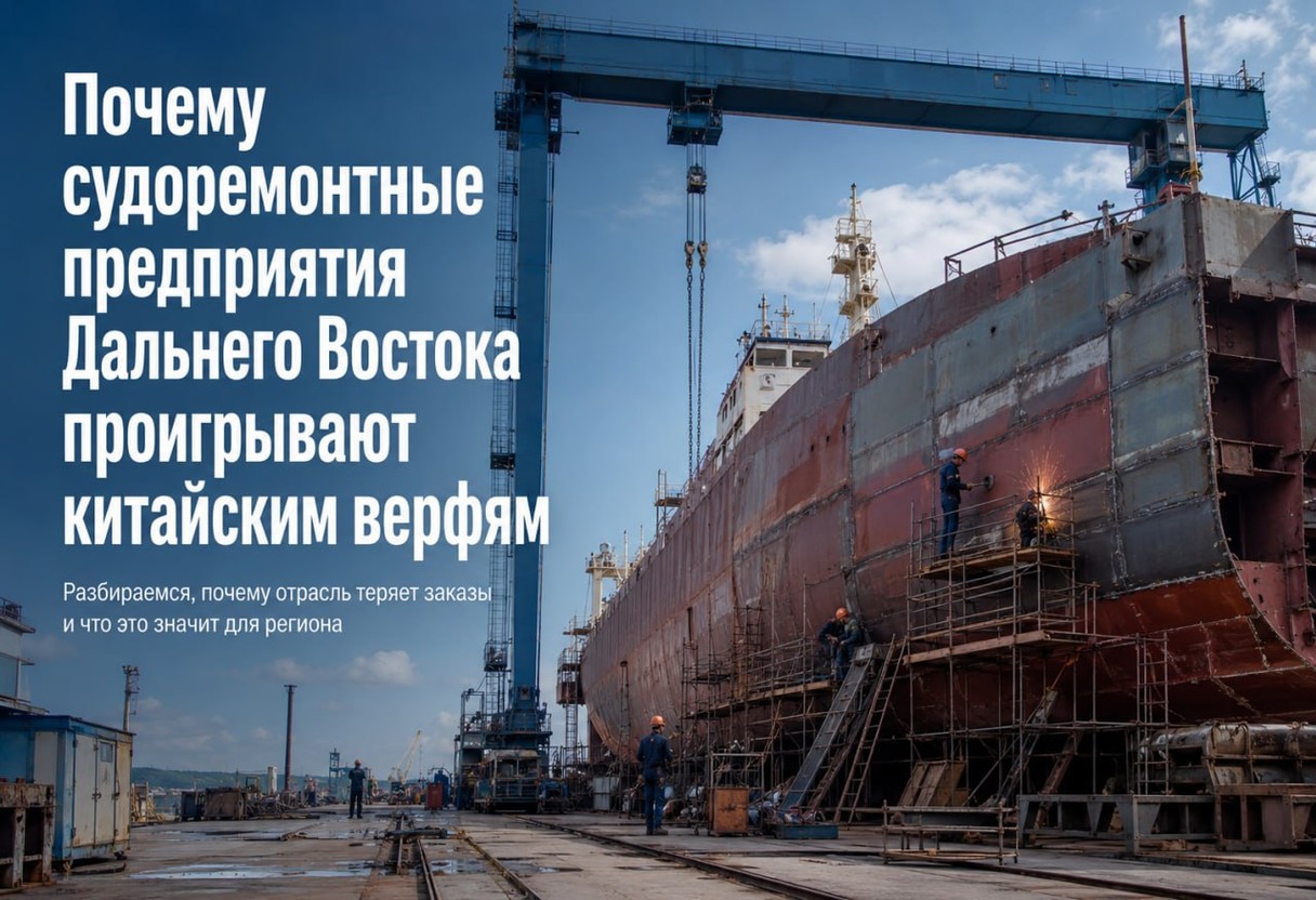 Почему судоремонтные предприятия Дальнего Востока проигрывают китайским верфям