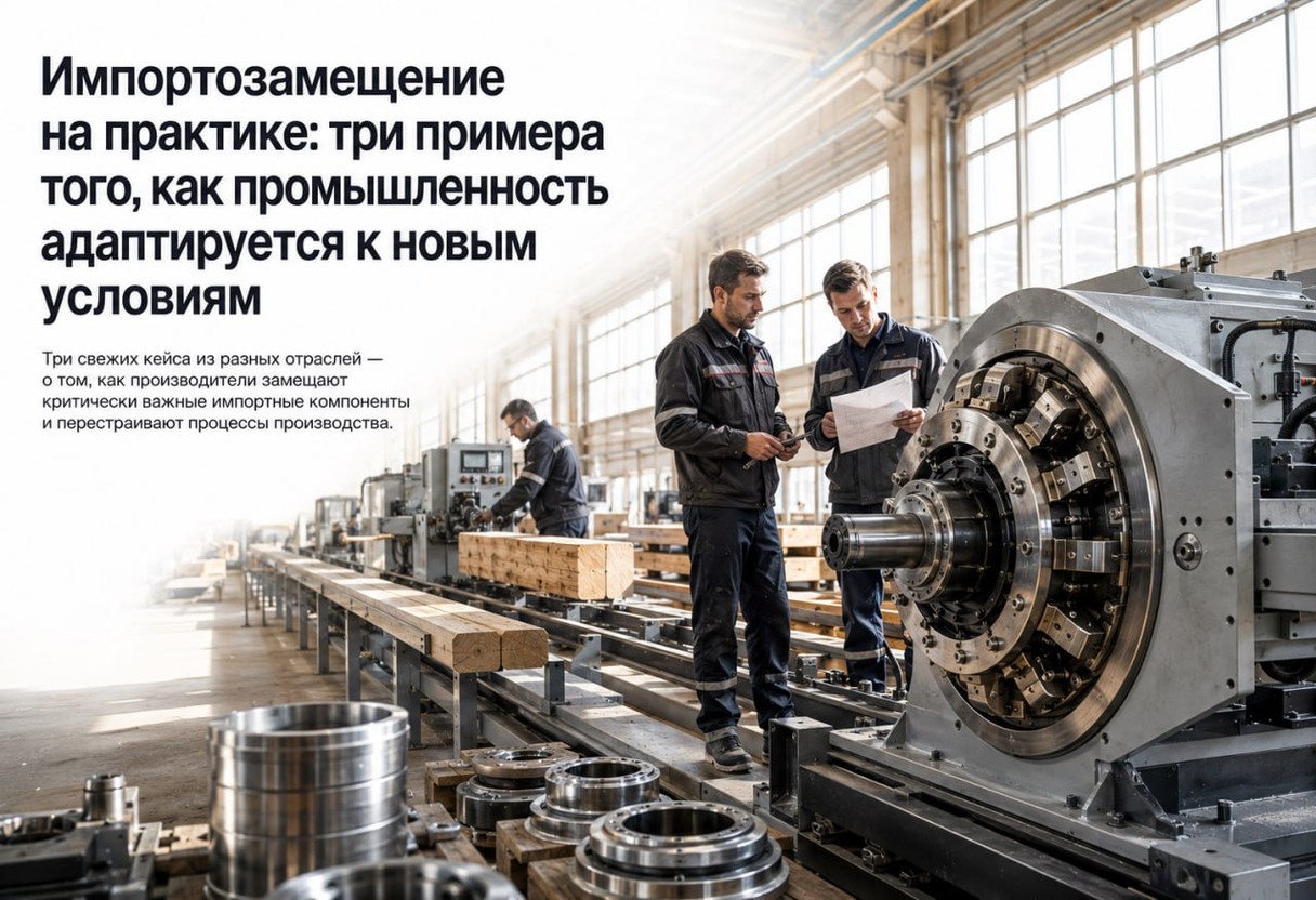 Импортозамещение на практике: три примера того, как промышленность адаптируется к новым условиям