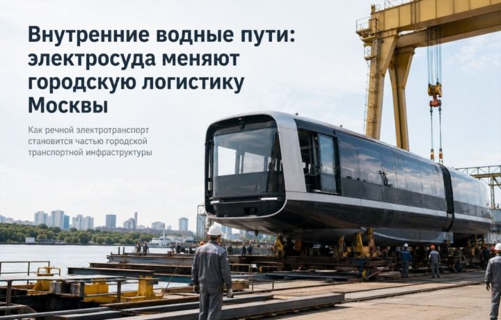 Внутренние водные пути: электросуда меняют городскую логистику Москвы