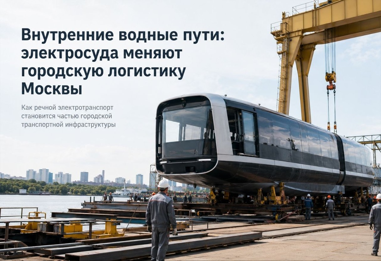 Внутренние водные пути: электросуда меняют городскую логистику Москвы