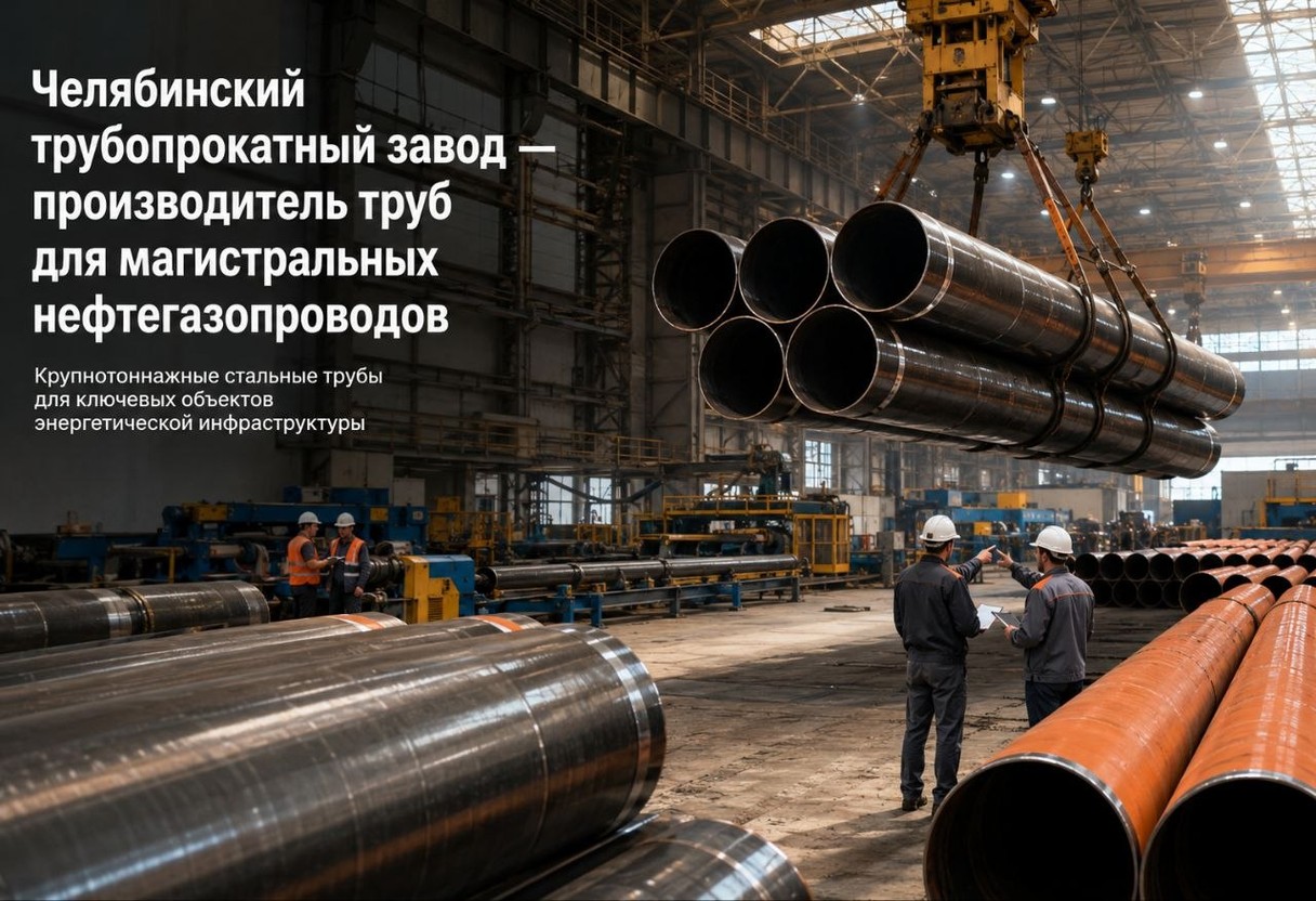Челябинский трубопрокатный завод — производитель труб для магистральных нефтегазопроводов