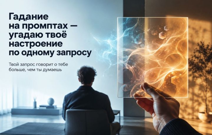 Гадание на промптах — угадаю твоё настроение по одному запросу