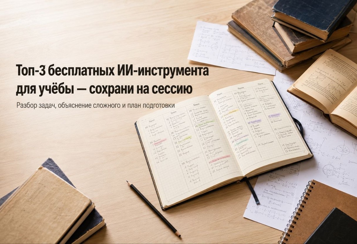Топ-3 бесплатных ИИ-инструмента для учёбы — сохрани на сессию