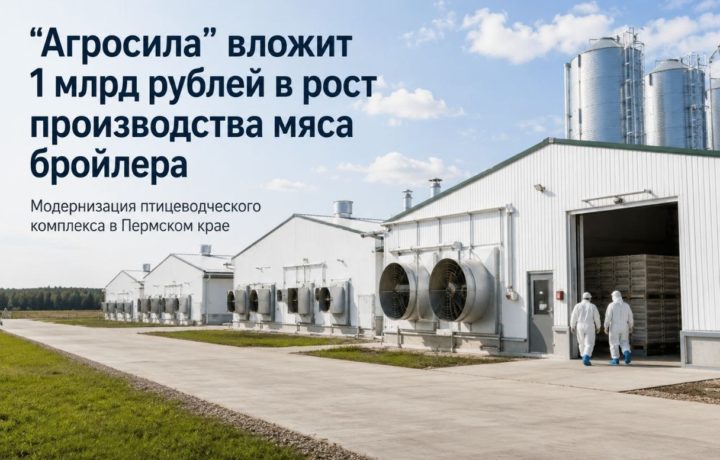 «Агросила» вложит 1 млрд рублей в рост производства мяса бройлера