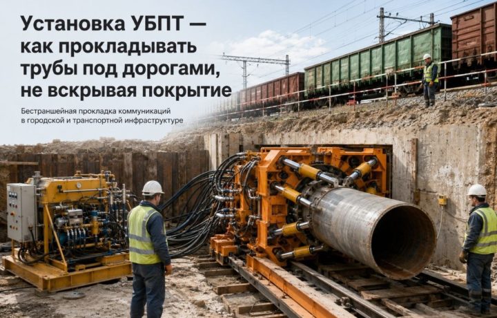 Установка УБПТ — как прокладывать трубы под дорогами, не вскрывая покрытие