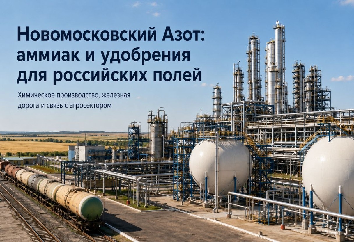 Новомосковский Азот: аммиак и удобрения для российских полей