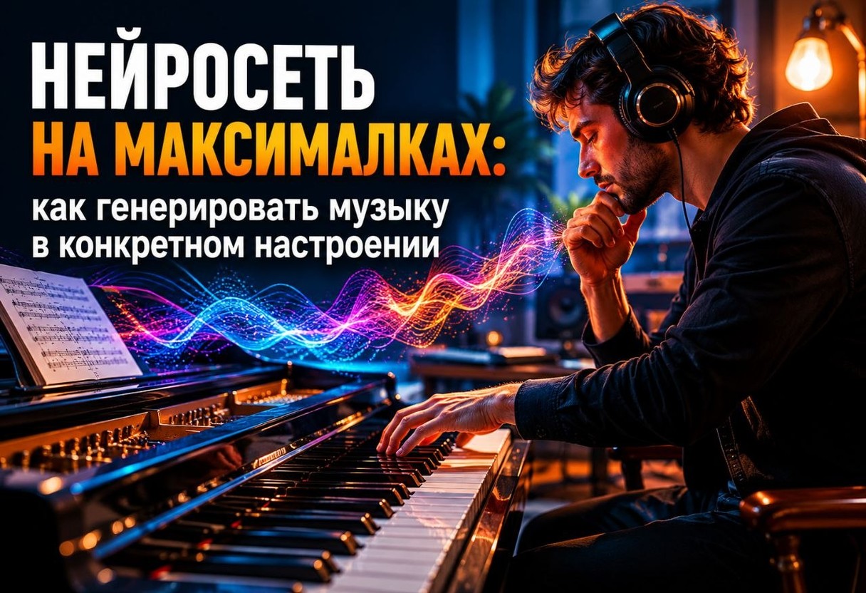 Нейросеть на максималках: как генерировать музыку в конкретном настроении