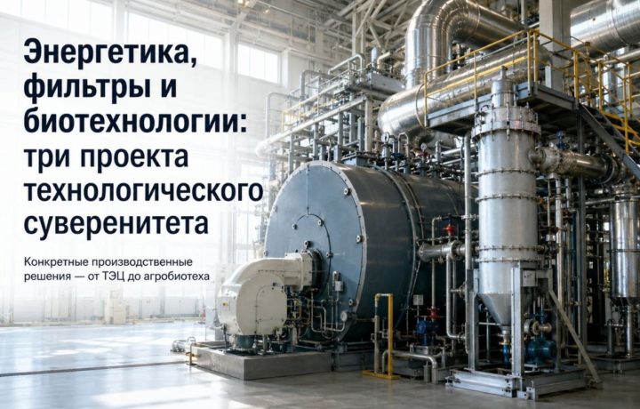 Энергетика, фильтры и биотехнологии: три проекта технологического суверенитета