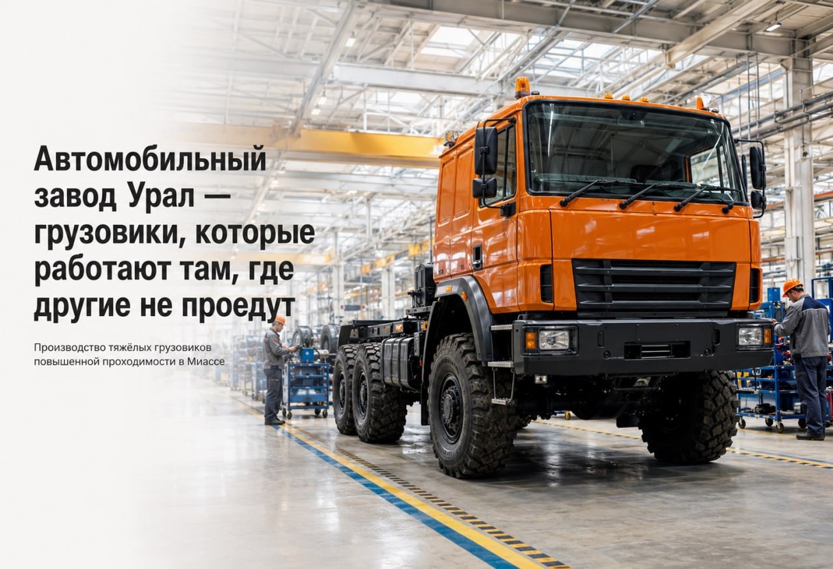 Автомобильный завод Урал — грузовики, которые работают там, где другие не проедут