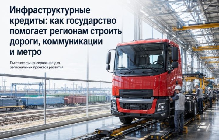 Инфраструктурные кредиты: как государство помогает регионам строить дороги, коммуникации и метро