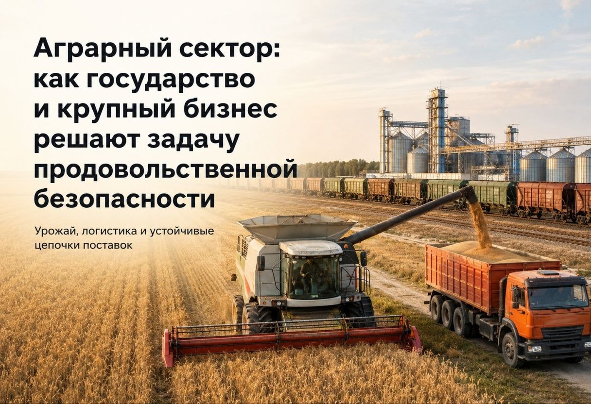Аграрный сектор: как государство и крупный бизнес решают задачу продовольственной безопасности