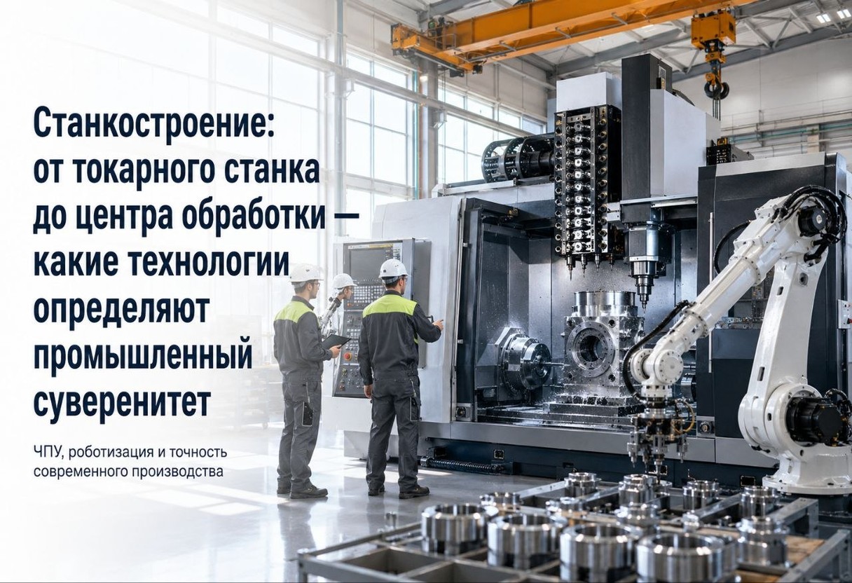 Станкостроение: от токарного станка до центра обработки — какие технологии определяют промышленный суверенитет