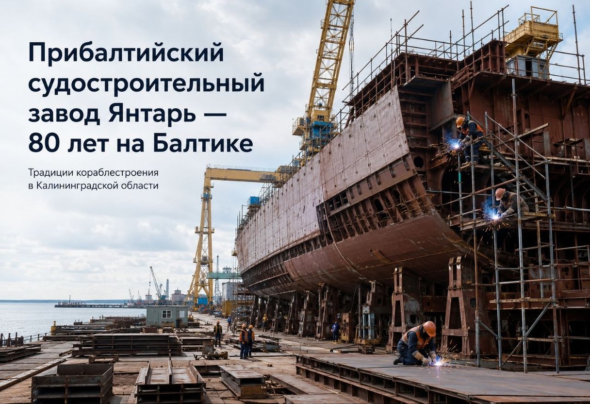 Прибалтийский судостроительный завод Янтарь — 80 лет на Балтике