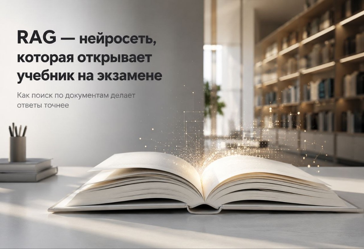 RAG — нейросеть, которая открывает учебник на экзамене