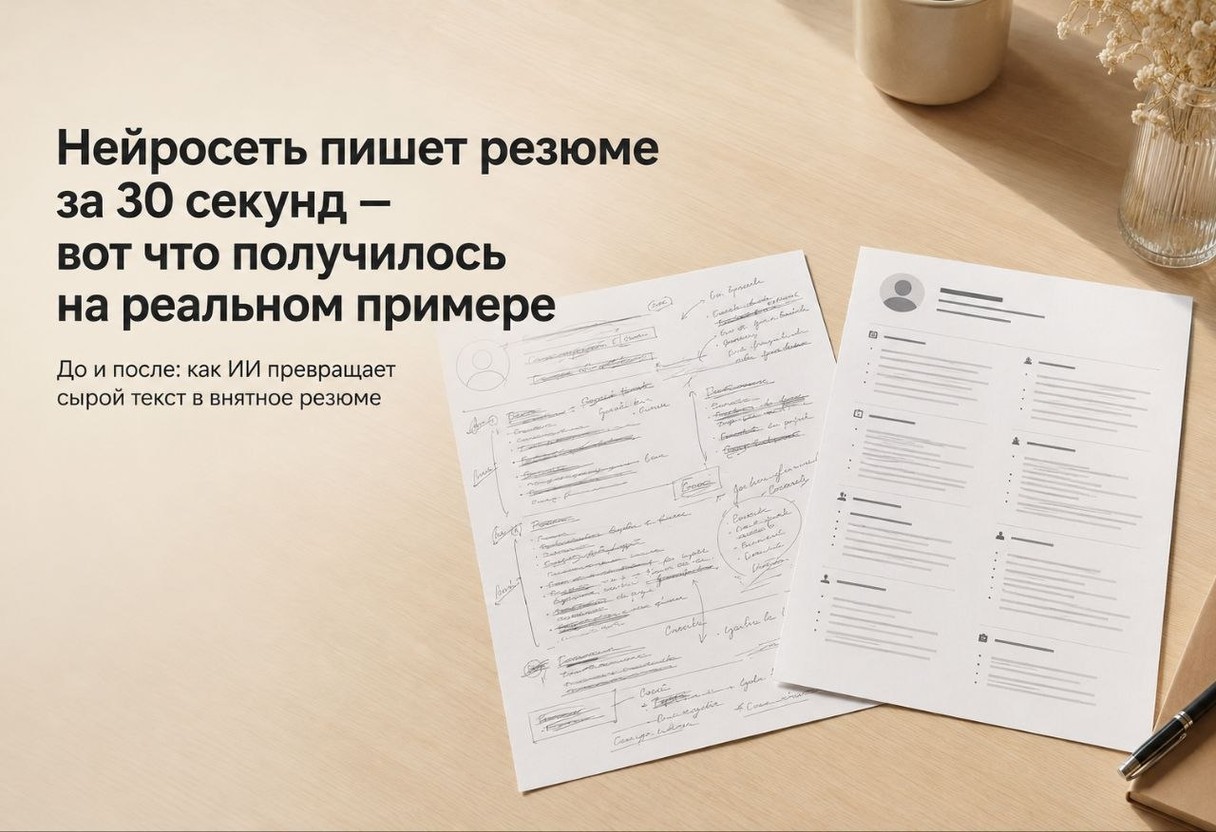 Нейросеть пишет резюме за 30 секунд — вот что получилось на реальном примере