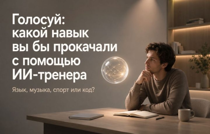Голосуй: какой навык вы бы прокачали с помощью ИИ-тренера