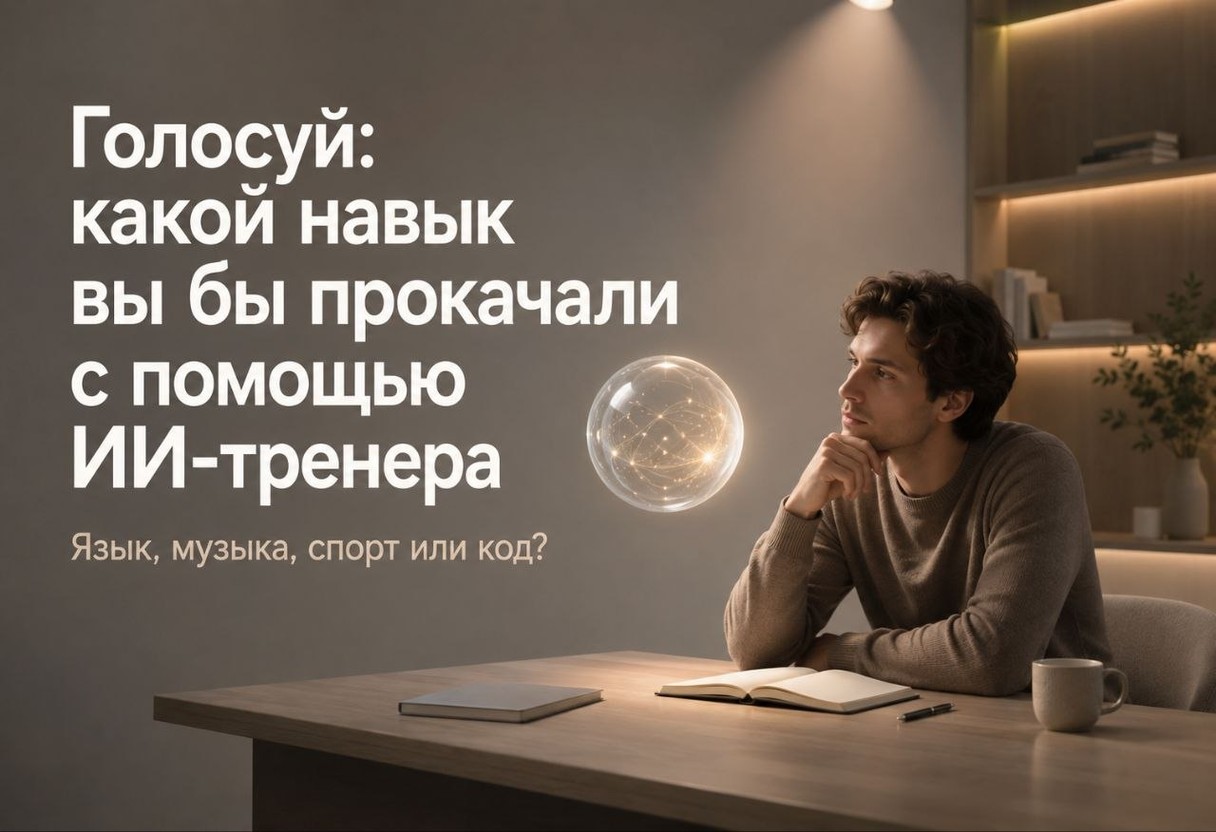 Голосуй: какой навык вы бы прокачали с помощью ИИ-тренера